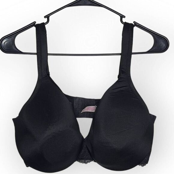 Cacique Women's Plus Size Smooth Lightly Lined Balconette Bra Black size 42D - Picture 1 of 6